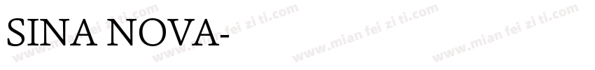 SINA NOVA字体转换